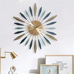 Luxe Metal Wall Clock For Living Room