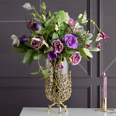 Exclusive Metal Coral Vases (Set Of 2)