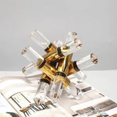Metal Cross Geometric Decoration Piece