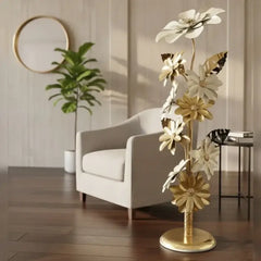 Metal Floral Floor Decor