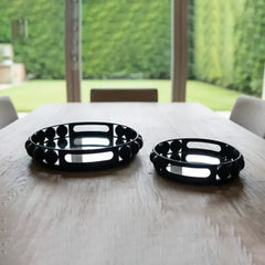 Metallic Nesting Platters (Set of 2)