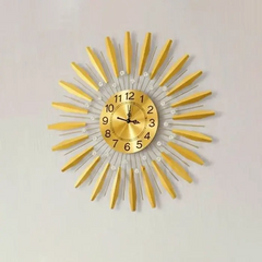 SunBeam Metallic Wall Clock
