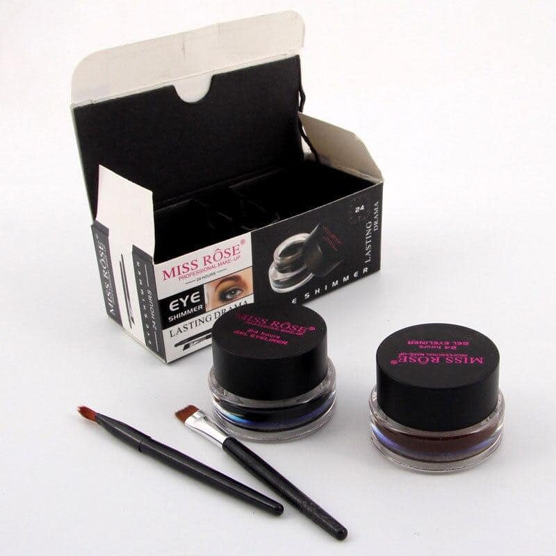 MISS ROSE Gel Eyeliner - 2 color set Black and Brown MISS ROSE Gel Eyeliner - 2 color set Black and Brown