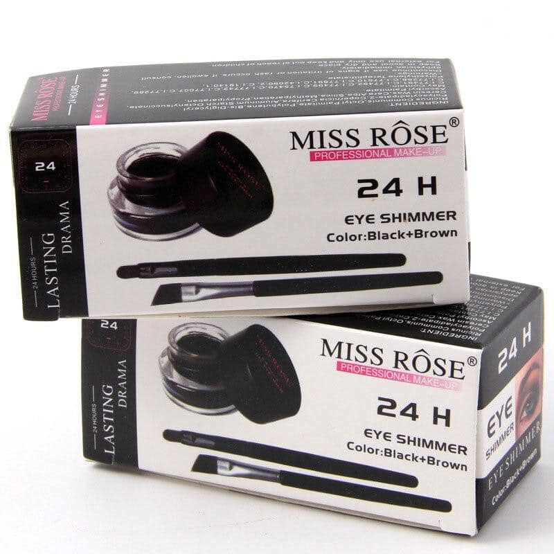 MISS ROSE Gel Eyeliner - 2 color set Black and Brown MISS ROSE Gel Eyeliner - 2 color set Black and Brown
