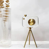 Modern Luxury Crystal Camera Sculpture