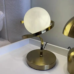 Premium Metal Stand Table Top Moon Lamp
