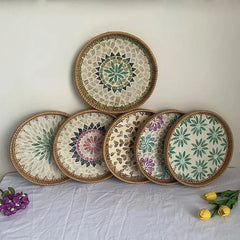 Rattan Shell Trays (Set Of 2)