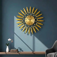 SunBeam Metallic Wall Clock