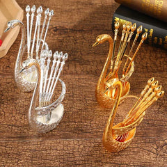 Swan Cutlery Holder Set