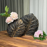 Vintage Decorative Leaf Vases (Set Of 2)