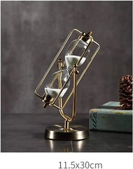 Rotating Metal Glass Timer Ornament