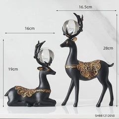 Enchanted Forest Deer Companions (Set Of 2)
