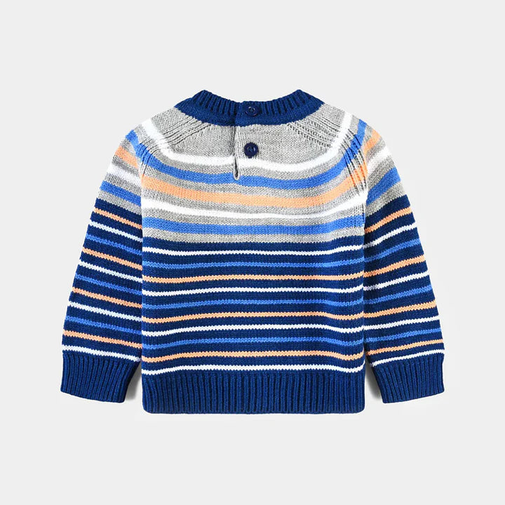 INFANT BOYS ACRYLIC SWEATER-BRIGHT BLUE INFANT BOYS ACRYLIC SWEATER-BRIGHT BLUE