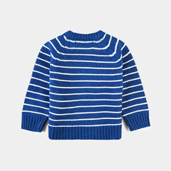 INFANT BOYS ACRYLIC SWEATER FAST-BRIGHT BLUE