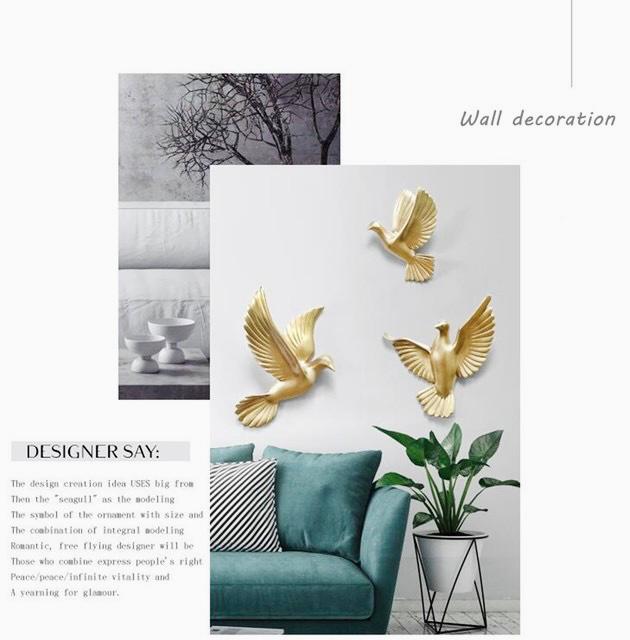 Birds 3D Wall Hanging 6 Piece Sculpture Birds 3D Wall Hanging 6 Piece Sculpture