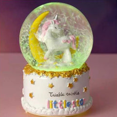 Moon Unicorn Crystal Ball Globe