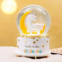 Moon Unicorn Crystal Ball Globe