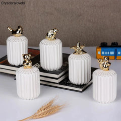 Tiny Animal Creatures Storage Jars