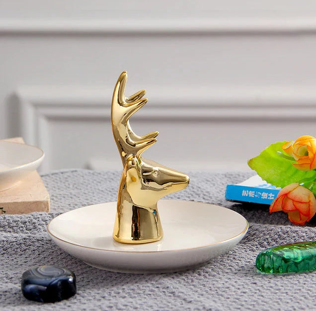 Deer Head Dish Decor Deer Head Dish Decor