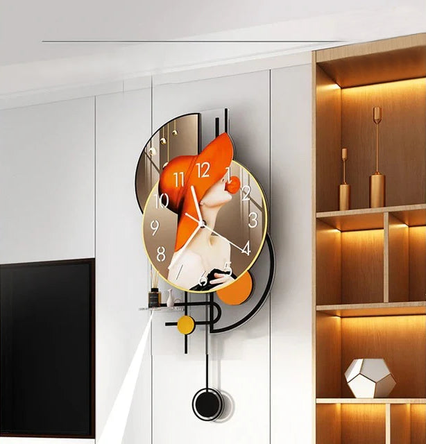 Modern Girl Design Wall Clock Modern Girl Design Wall Clock