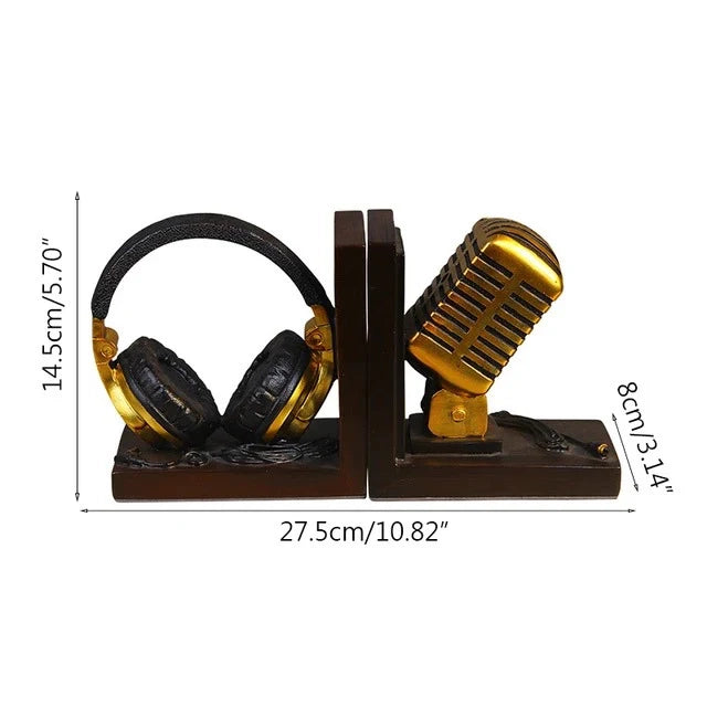 Microphone Headset Model Bookend Microphone Headset Model Bookend
