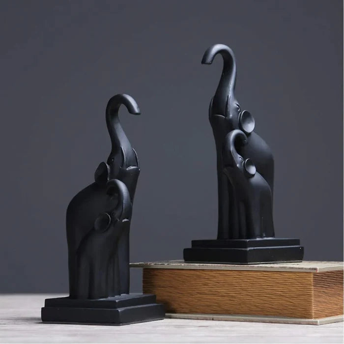 Black Elephant Bookend Black Elephant Bookend