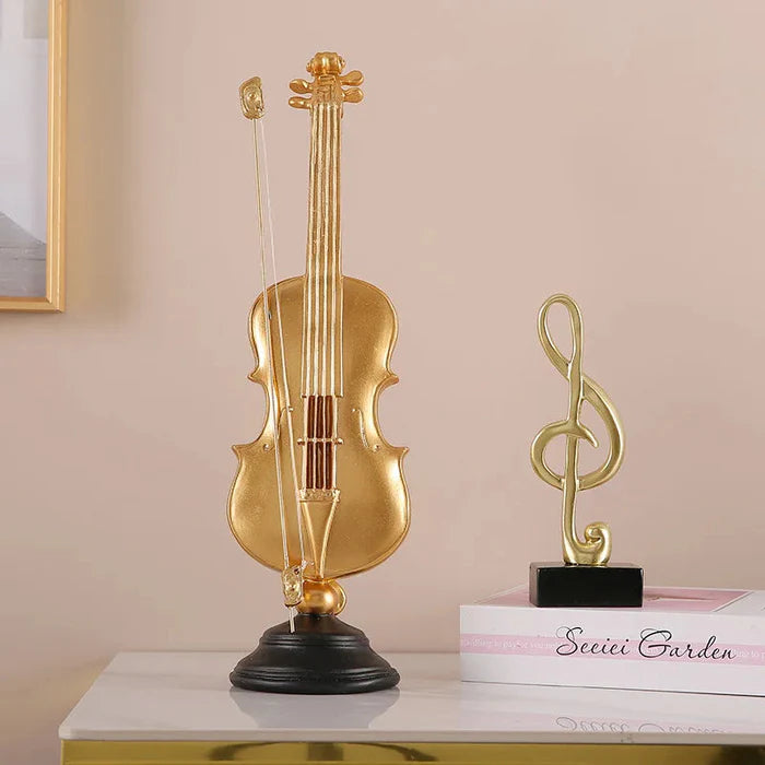Retro Violin Musical Instrument Sculpture Retro Violin Musical Instrument Sculpture