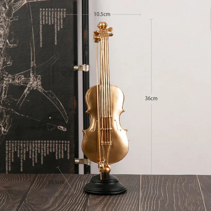 Retro Violin Musical Instrument Sculpture Retro Violin Musical Instrument Sculpture