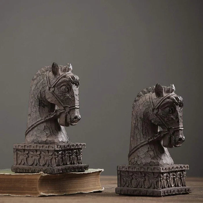 Vintage Gray Horse Bookend Vintage Gray Horse Bookend