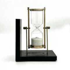 Timer Holding Black Bookend