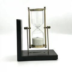 Timer Holding Black Bookend