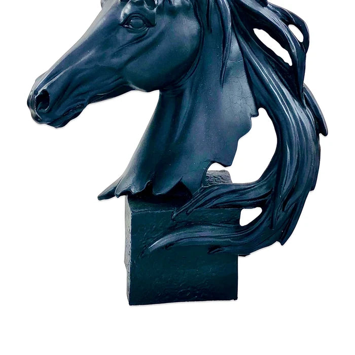Matt Black Stallion Horse Lamp Matt Black Stallion Horse Lamp