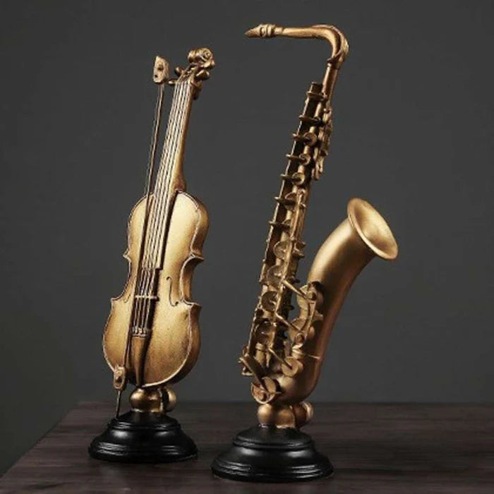 Retro Violin Musical Instrument Sculpture Retro Violin Musical Instrument Sculpture