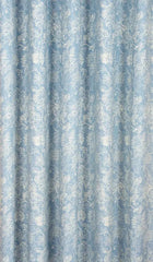 Pale Blue Printed Curtains