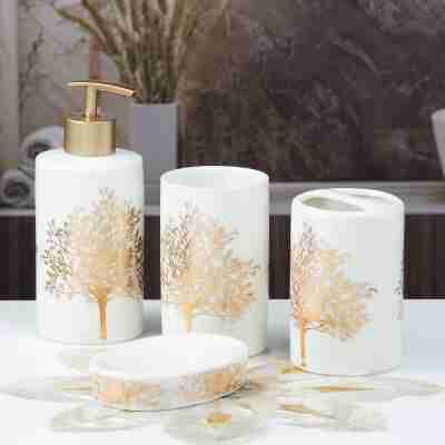 Ceramic Bathroom Accessories (Set Of 4) Ceramic Bathroom Accessories (Set Of 4)