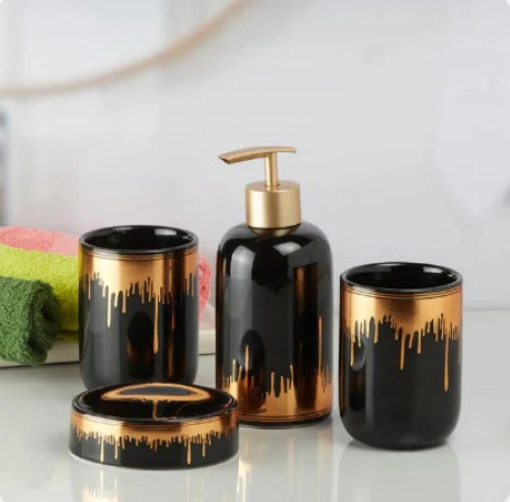 Black Bathroom Accessories Set Black Bathroom Accessories Set