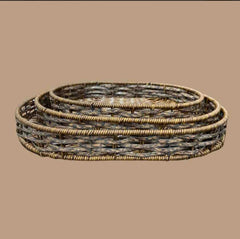 Wicker Nested Baskets (Set of 3)