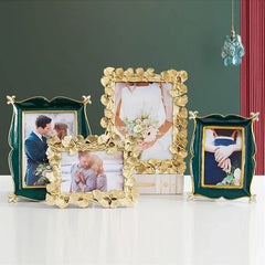 Ceramic Golden Photo Picture Frame