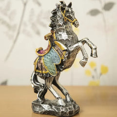 Standing Resin Horse Statue For Home Decor