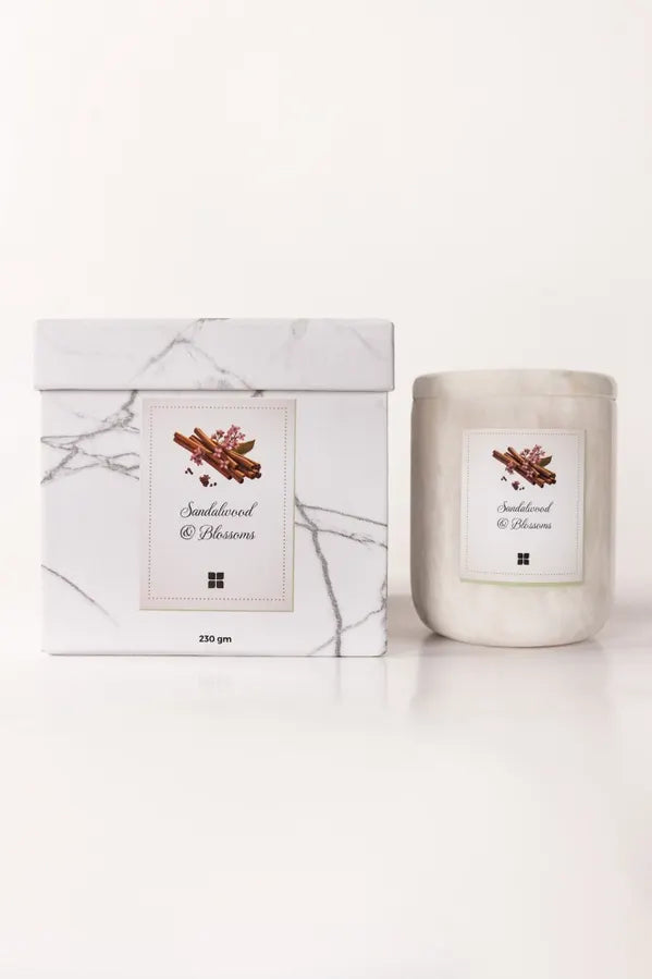 Sandalwood And Blossom Scented Candle Sandalwood And Blossom Scented Candle