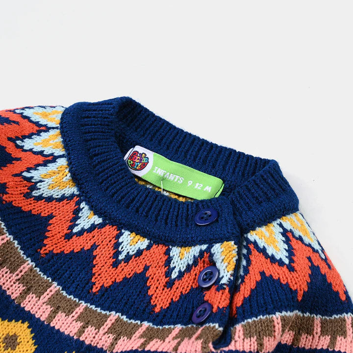 INFANT BOYS ACRYLIC SWEATER THUNDER-BRILL.BLUE INFANT BOYS ACRYLIC SWEATER THUNDER-BRILL.BLUE