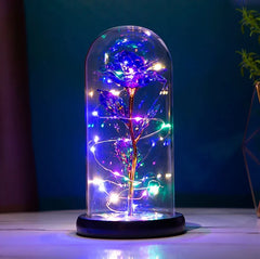 Artificial Fairy LED Dome Rose Decor