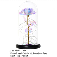 Artificial Fairy LED Dome Rose Decor