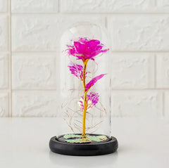 Artificial Fairy LED Dome Rose Decor