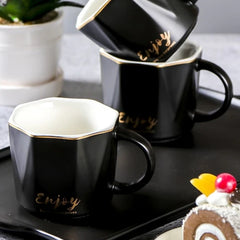 European Style China Teapot Cup with China Tray (6 Pcs)