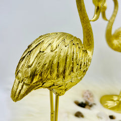 Golden Flamingo Statue (1 Pc)