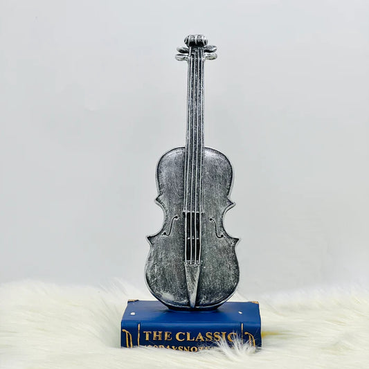 Vintage Resin Violin Decor