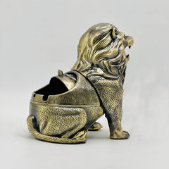 Idol Of Brass King Lion Ash Tray