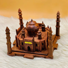 Handmade Carved Wooden Taj Mahal