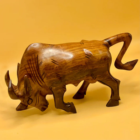 Handcrafted Bull Sculpture